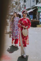 Áo Dài Sắc Xuân Bên Thềm Cói Design