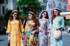 Set áo dài Sắc Xuân Bên Thềm  Cói Design