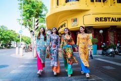 Set áo dài Sắc Xuân Bên Thềm  Cói Design