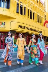 Set áo dài Sắc Xuân Bên Thềm  Cói Design