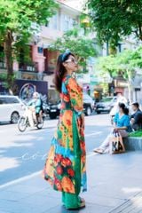Set áo dài Sắc Xuân Bên Thềm  Cói Design