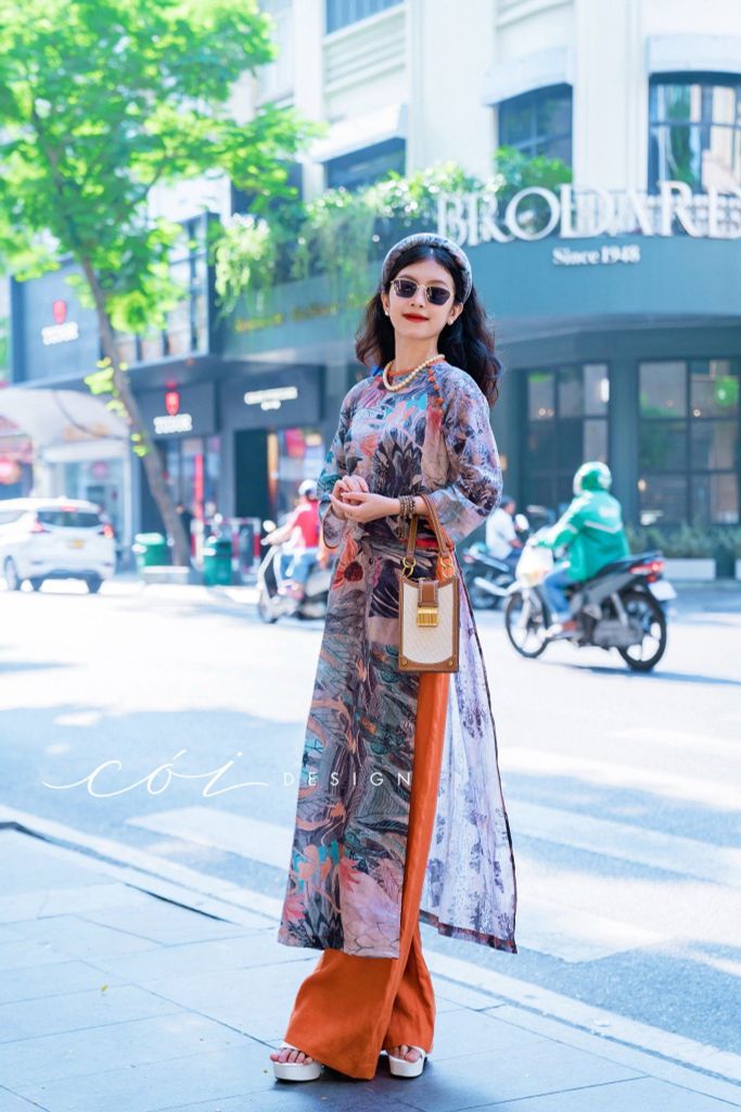 Set áo dài Sắc Xuân Bên Thềm  Cói Design