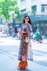 Set áo dài Sắc Xuân Bên Thềm  Cói Design