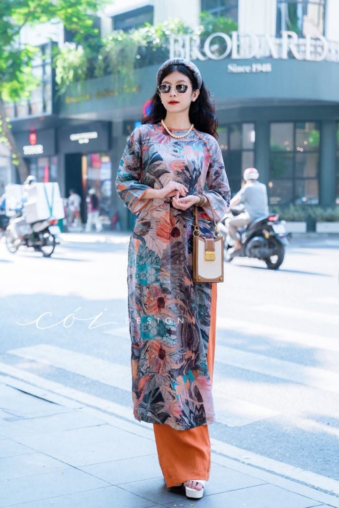 Áo Dài Sắc Xuân Bên Thềm Cói Design