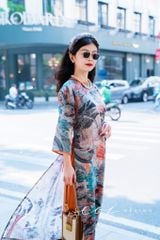 Set áo dài Sắc Xuân Bên Thềm  Cói Design