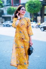 Set áo dài Sắc Xuân Bên Thềm  Cói Design