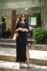Chân váy xoắn eo Linen Cói Design