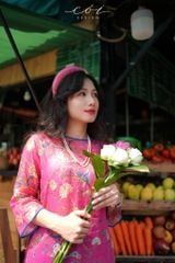 Set áo dài Sắc Xuân Bên Thềm  Cói Design