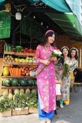Set áo dài Sắc Xuân Bên Thềm  Cói Design
