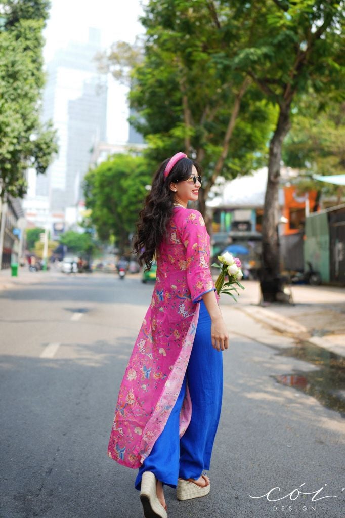Set áo dài Sắc Xuân Bên Thềm  Cói Design