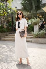Áo 2 dây cổ tròn linen hàn Cói Design
