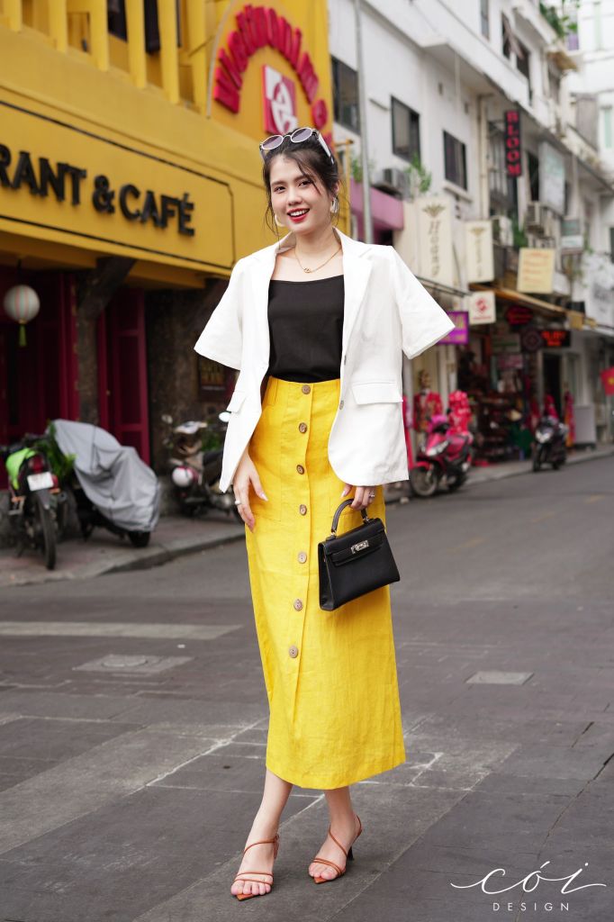 Chân váy TT Linen tưng premium Cói Design