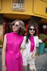 Áo cổ lọ vải dập ly Cói Design