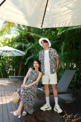 Đầm yếm khoét eo Linen tưng premium Cói Design