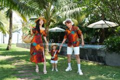 Đầm bẹt vai họa tiết Linen hàn Cói Design