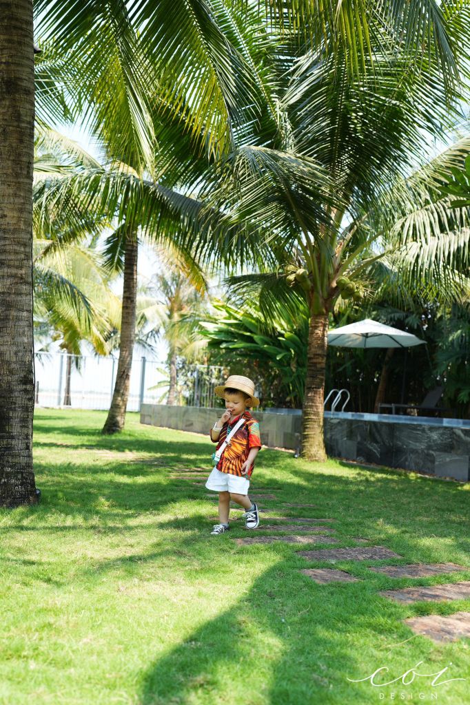 Đầm bẹt vai họa tiết Linen hàn Cói Design