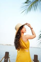Đầm yếm khoét eo Linen tưng premium Cói Design