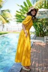 Set chân váy tay phồng Linen hàn Cói Design