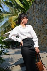 Áo sơ mi tay phồng Linen tưng premium Cói Design