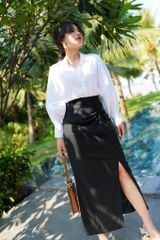 Áo sơ mi tay phồng Linen tưng premium Cói Design