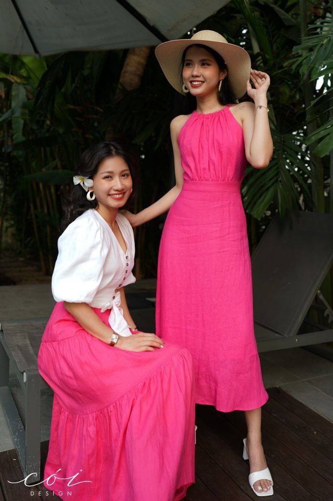 Đầm yếm Linen tưng premium Cói Design