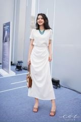 Set chân váy xếp ly eo Linen tưng premium Cói Design