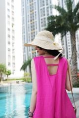 Đầm suông maxi linen tưng premium Cói Design