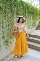 Chân váy tầng Linen tưng premium Cói Design