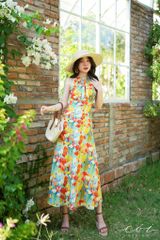 Đầm yếm khoét eo Linen tưng premium Cói Design