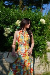 Đầm yếm khoét eo Linen tưng premium Cói Design