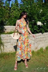 Đầm yếm khoét eo Linen tưng premium Cói Design