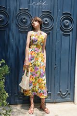 Đầm yếm khoét eo Linen tưng premium Cói Design