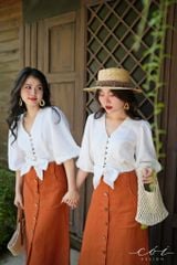 Chân váy TT Linen tưng premium Cói Design