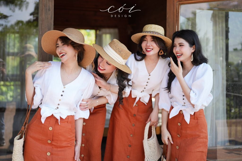 Chân váy TT Linen tưng premium Cói Design