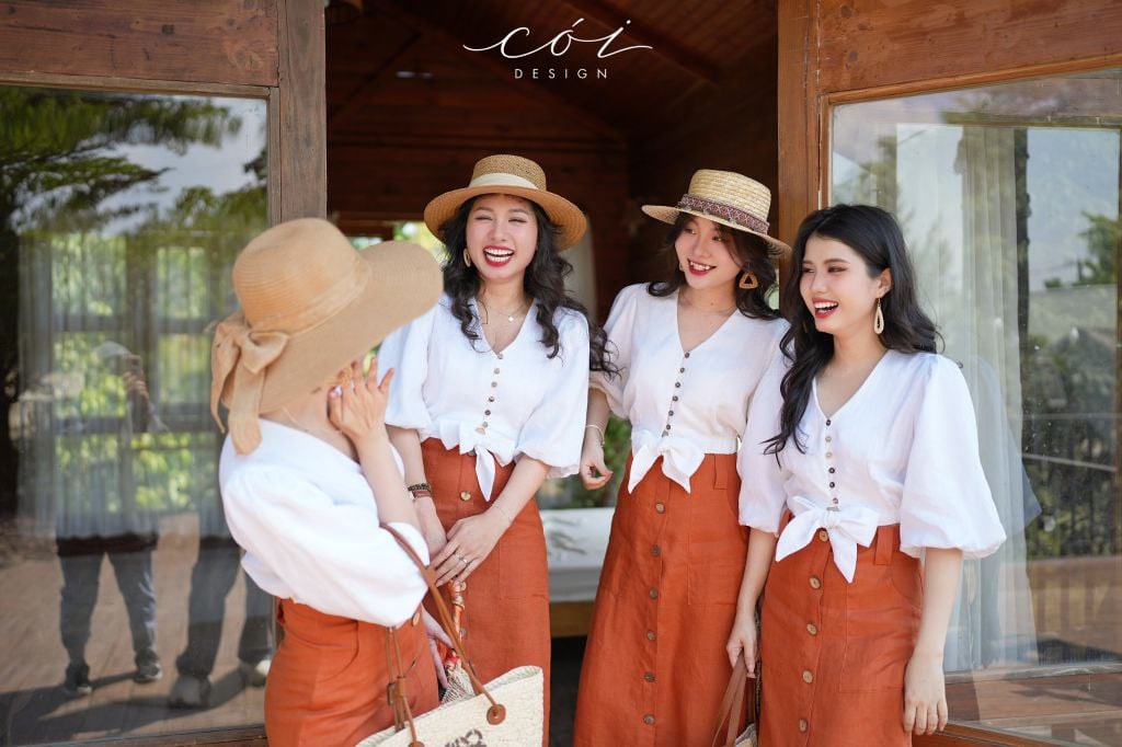 Chân váy TT Linen tưng premium Cói Design