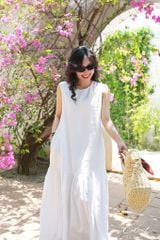 Đầm suông maxi linen tưng premium Cói Design