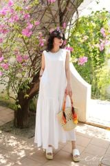 Đầm suông maxi linen tưng premium Cói Design