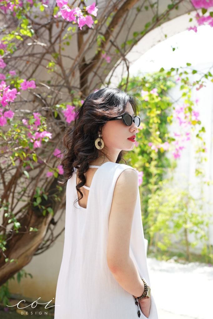Đầm suông maxi linen tưng premium Cói Design