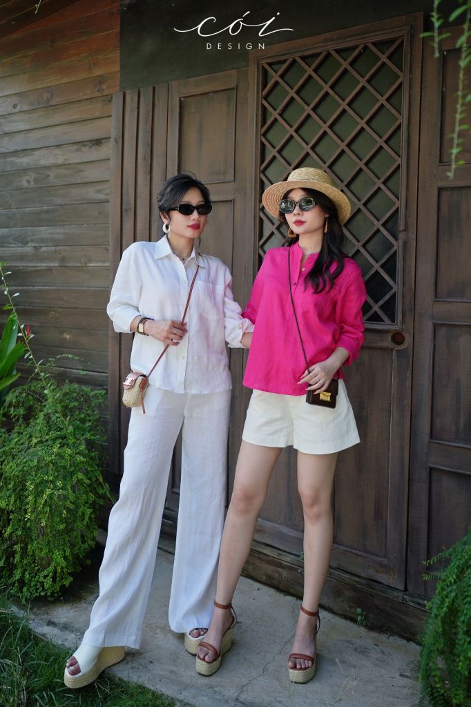 Quần suông linen tưng premium Cói Design