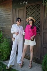 Quần suông linen tưng premium Cói Design