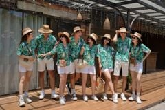 Áo danton họa tiết linen Nữ Cói Design