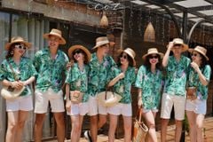 Áo danton họa tiết linen Nữ Cói Design