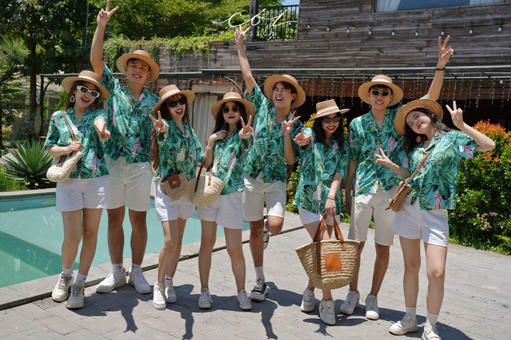 Áo danton họa tiết linen Nữ Cói Design