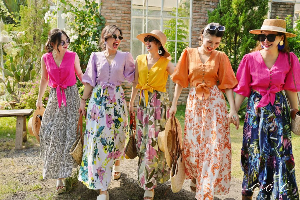 Chân váy tầng Linen tưng premium Cói Design