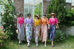Chân váy tầng Linen tưng premium Cói Design