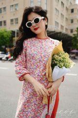 Set Áo Dài Sắc Xuân kèm quần suông Cói Design