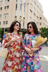 Set Áo Dài Sắc Xuân kèm quần suông Cói Design