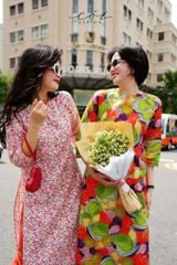 Set Áo Dài Sắc Xuân kèm quần suông Cói Design