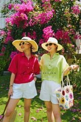 Áo sơ mi nút bọc tay liền Linen tưng premium Cói Design