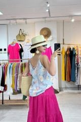 Áo 2 dây đan chéo Linen hàn Cói Design